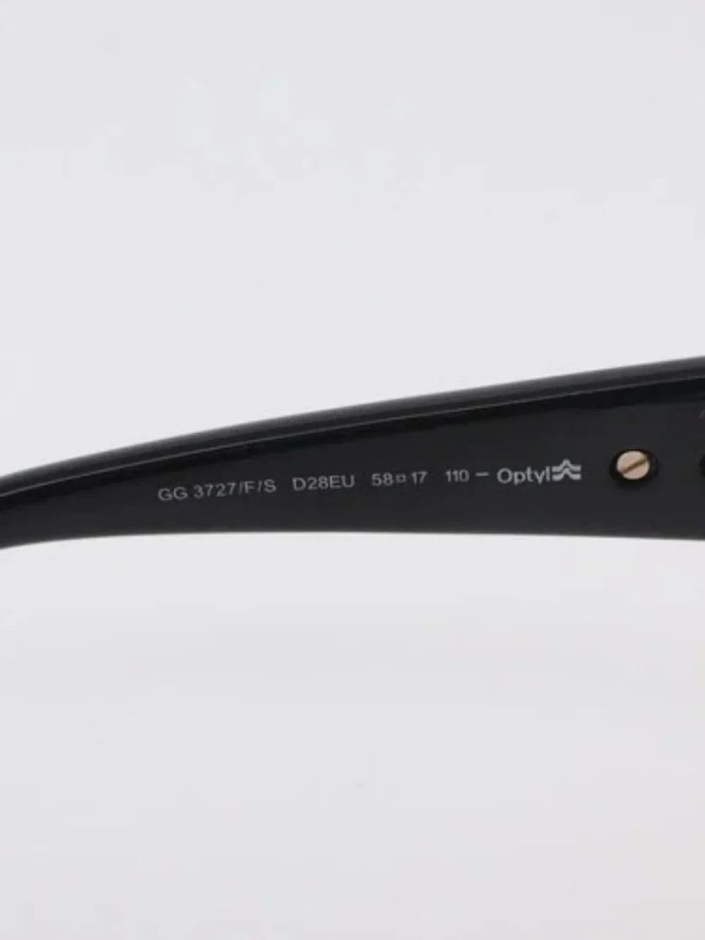 GUCCI Sunglasses plastic Black GG3727 Auth hk3699A